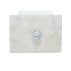 Deco 79 Marble Decorative Jewelry Box Jewelry Organizer With Marble Lid, Jewelry Holder 7'' X 5'' X 6'', Gray