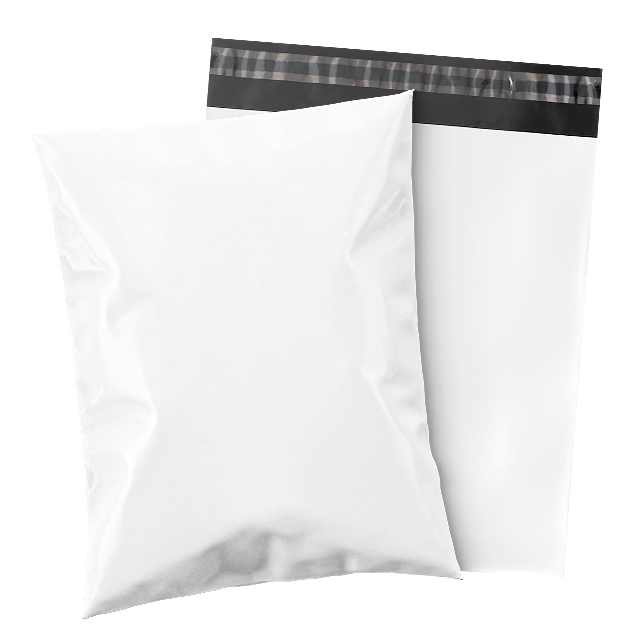 Shop4Mailers 19 X 24 Glossy White Plastic Self Seal Poly Mailer Flat Bags Waterproof Shipping Envelope 1.7 Mil For Apparel, Clot