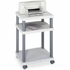 Safco Products 1860Gr Wave Desk Side Printer Machine Stand, Light Gray
