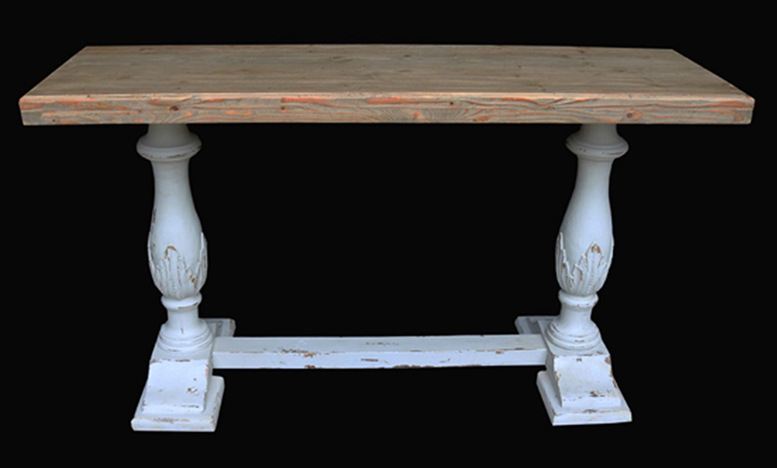 Afd Home Farmhouse Winsor Chaulk Console Table - Thumbnail 2