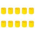 Mega Candles 10 pcs Yellow 1/2 Inch Diameter Ceramic Chime Ritual Spell Candle Holders, Great for Casting Chimes, Meditation, Ri
