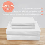 Elegant Comfort Luxurious 4-Piece Silky Satin Sheet Set, Skin And Hair Friendly, Wrinkle, Fade, Stain Resistant With Deep Pockets Fitted Sheet, Cooling Soft Satin Sheet Set, Twin Xl, White
