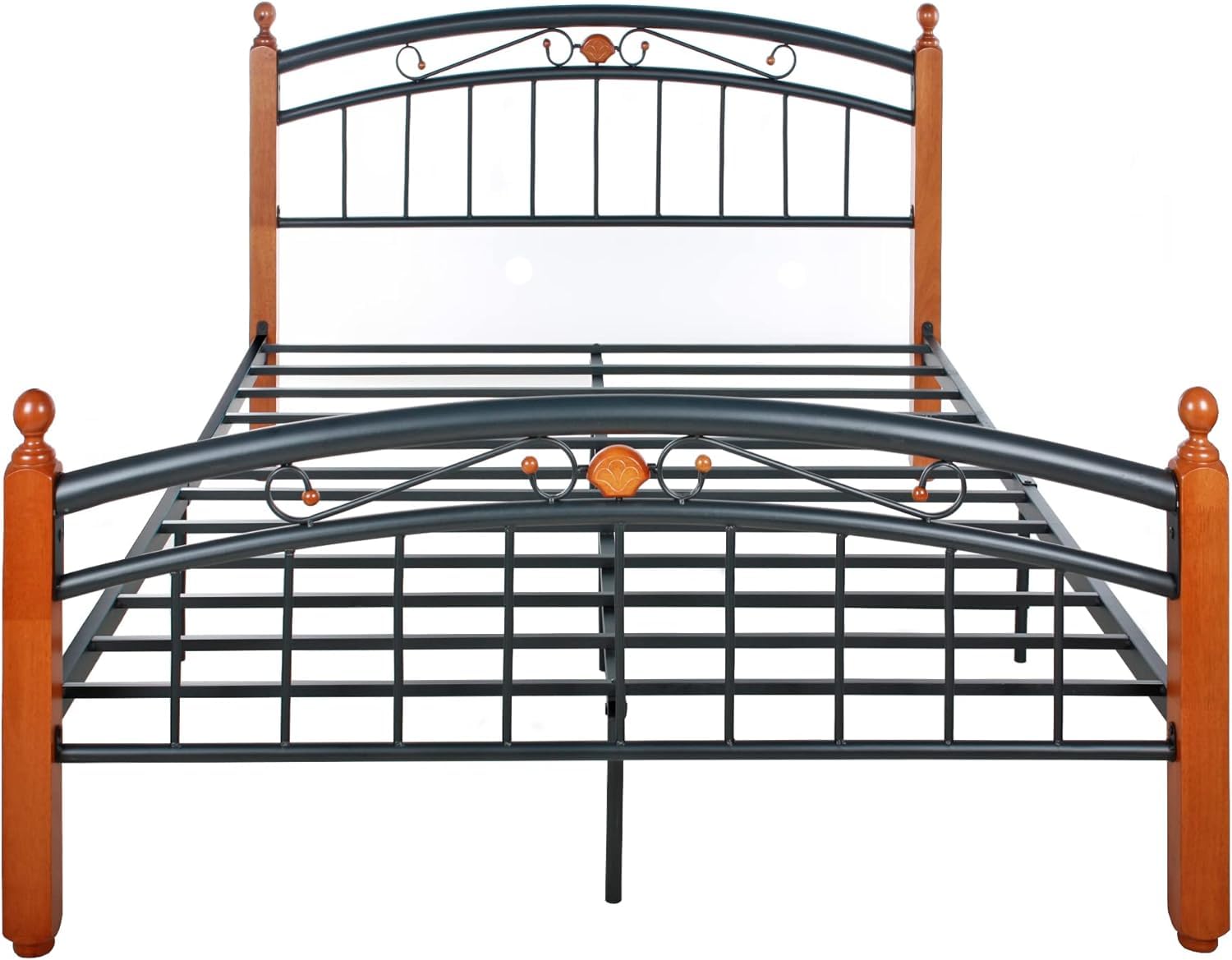 Woodpeckers Furniture And Mattress Lexus Metal & Wood Bed Frame (Queen)
