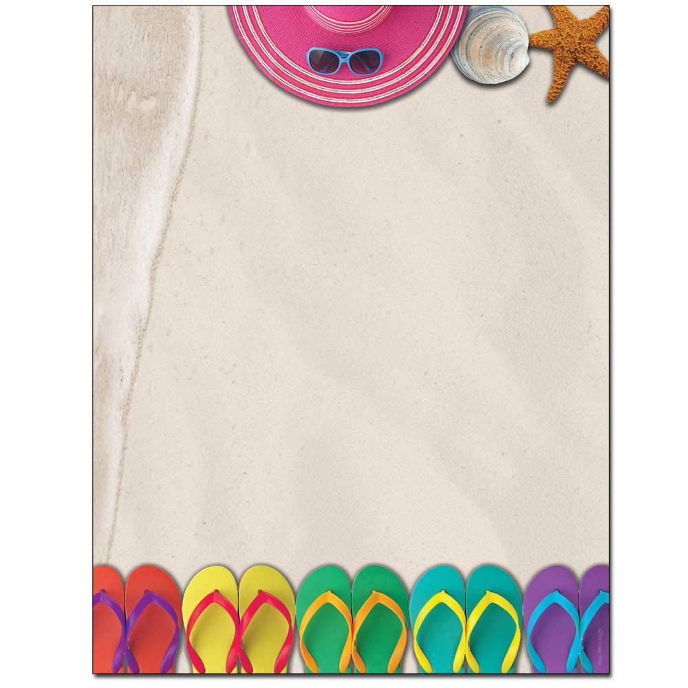 Flip Flops Letterhead Laser & Inkjet Printer Paper (25 Sheets)