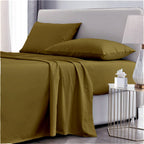 Mygiza Sheets,100% Giza Egyptian Cotton Sheets-Twin Size Giza Cotton Sheets Set To Fit Upto 15 Inches Deep Mattress (4 Pcs) Taupe