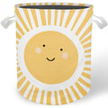 Cilrii Boho Sun Nursery Laundry Basket Hamper, Toybox for Girls Boys, Boho Smile Sunshine Waterproof Collapsible Storage Bin Org