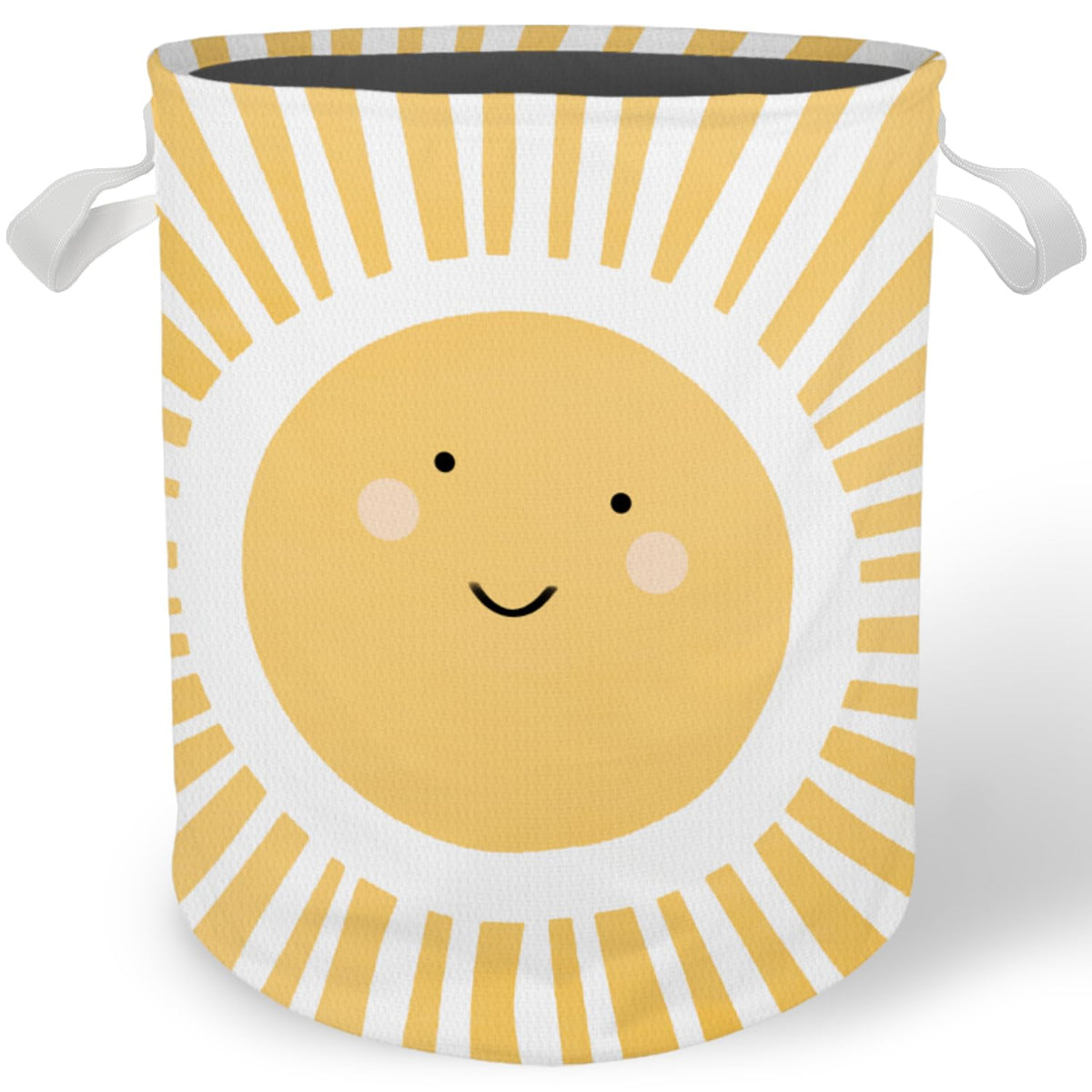 Cilrii Boho Sun Nursery Laundry Basket Hamper, Toybox for Girls Boys, Boho Smile Sunshine Waterproof Collapsible Storage Bin Org