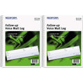Voice Mail Wirebound Log Book, 500 Sets/Book [Set Of 2]