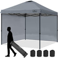 Kampkeeper Canopy Tent,Outdoor Canopy,10X10 Pop Up Canopy Tent For Commercial Garden Wedding Camping Party With 2 Sidewalls & 4