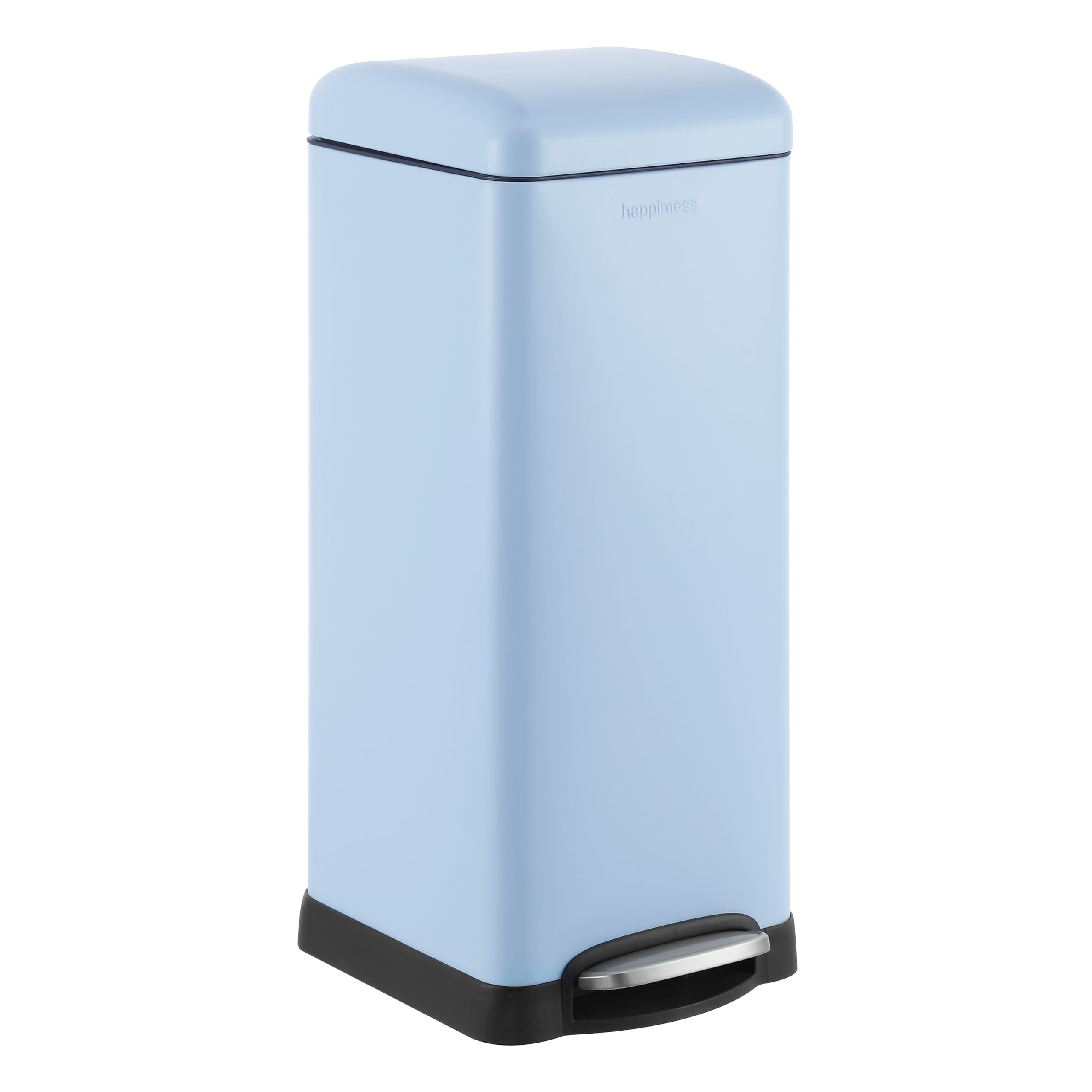 happimess HPM1007I Betty Retro 8-Gallon Step-Open Trash Can, Fingerprint Resistant, Modern, Minimalistic for Home, Kitchen, Laun