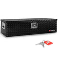 Forwode 39 Inch Truck Bed Tool Box, Heavy Duty Aluminum Waterproof Under Truck Storage Organizer For Pickup Truck Bed Rv Toolbox