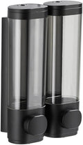 2-Chamber Soap Dispensers Wall Mount,400ml Bathroom Shower Dispenser,Press Manually Lotion Shower Soap Dispenser Use for Home,Ba