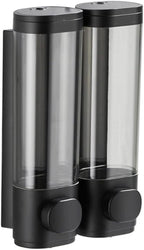 2-Chamber Soap Dispensers Wall Mount,400ml Bathroom Shower Dispenser,Press Manually Lotion Shower Soap Dispenser Use for Home,Ba