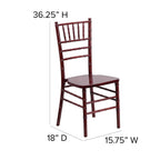 Flash Furniture HERCULES Series Mahogany Wood Chiavari Chair