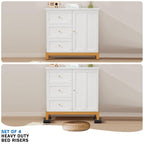 Annkut Furniture Risers 1 Inch,Bed Risers Heavy Duty,Desk Risers For Chair And Table Legs Elevation ,Bed Lifts Risers (4 Pack, B