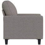 vidaXL Light Gray Sofa Chair - Comfortable Fabric Lounge Seating with Breathable Upholstery, Sturdy Metal and Plywood Frame, Modern Design for Living Room and Office