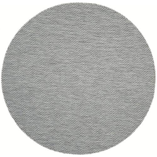 Safavieh Courtyard Collection 5'3' Round Grey/Navy Cy8521 Indoor/ Outside Waterproof Easy Cleansingpatio Backyard Mudroom Area