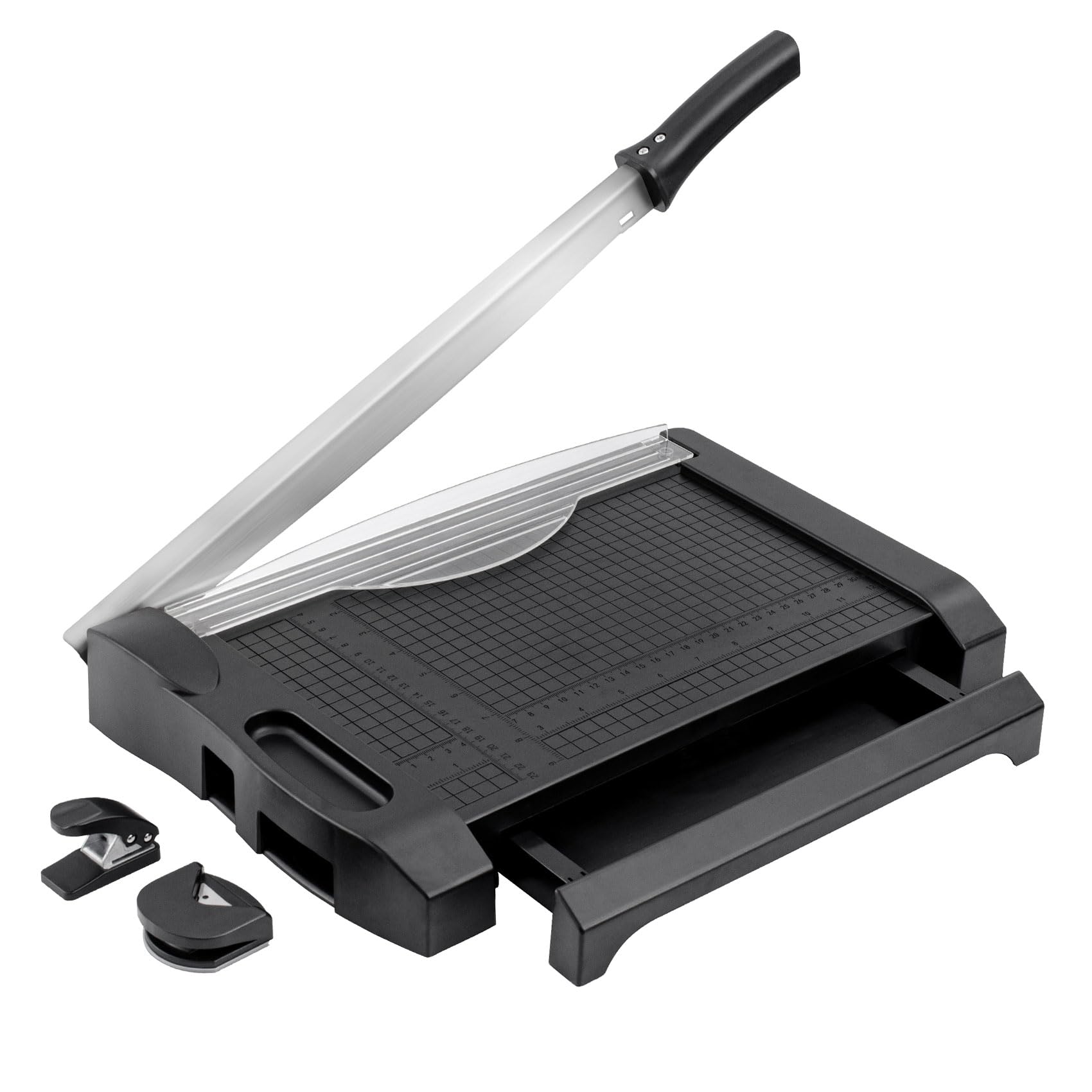 Tianse Paper Trimmer, Paper Cutter Guillotine With Safety Blade Lock 12    8 To 12 Sheet Capacity, Heavy Duty Metal Base A4 Pape