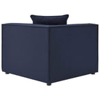 Modway Eei-4378-Nav Saybrook Patio Upholstered Loveseat And Ottoman Set In Navy