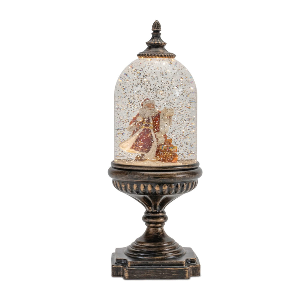 Melrose Plastic Led Snow Globe With Santa, Christmas, 12.5”H, 6 Hour Timer, Batteries Not Included, Usb Cord Included
