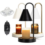 Aimoptg Candle Warmer Lamp,Electric Candle Warmer with Dimmable Light,Scented Wax Melter,No Smoke,Compatible with Various Jar,wi