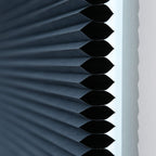 Blackout Cellular Shades Cordless Honeycomb Shades For Windows Inside & Outside Mount 29'' W X 64'' H, Ocean Blue(Blackout)