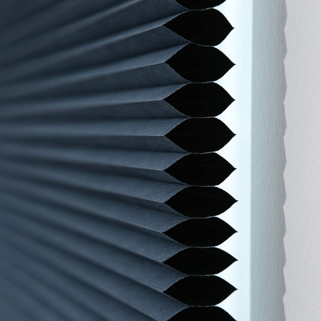 Blackout Shades, Room Darkening Honeycomb Blinds, Cordless Lift System, 24'' Wide X 64'' Wide, Ocean Blue(Blackout)