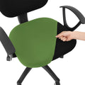 Smiry Printed Office Computer Chair Seat Covers, Stretch Fit Universal Desk Rotating Chair Cover Washable Removable Seat Cushion