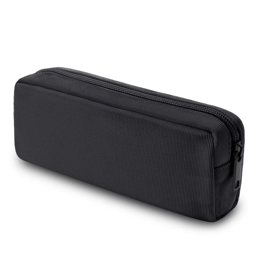 Pencil Pen Case, Dobmit Big Capacity Pencil Pouch Makeup Bag Durable Office Stationery Organizer - Black