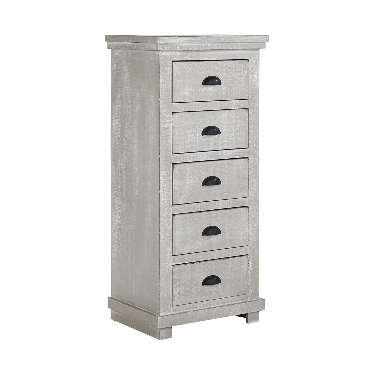 Progressive Furniture Willow Lingerie Chest, Gray Chalk