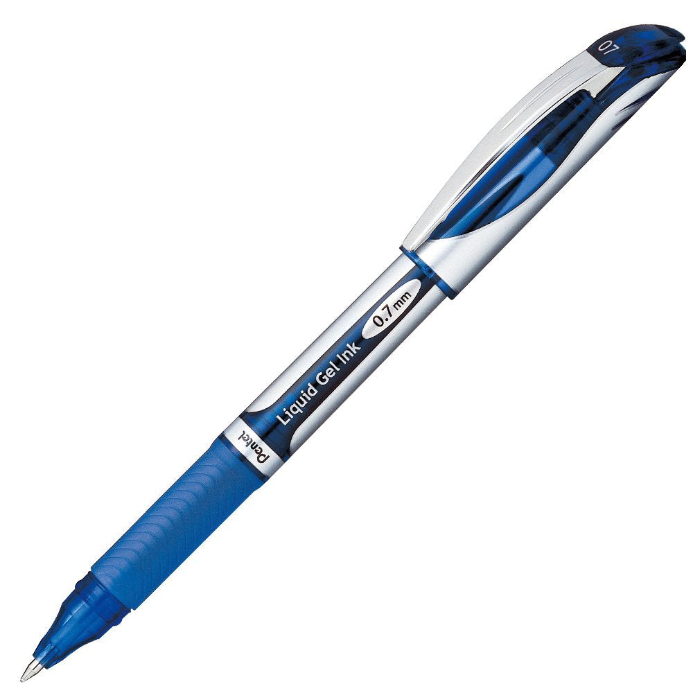Pentel Energel Ballpoint Pen, 0.7Mm Triangle Tip, Blue Ink (Bl57-C)