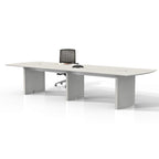 Mayline Medina Conference Table, 12', Textured Sea Salt Laminate