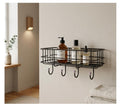 Alturas Wall Mounted Bathroom Shelf Organiser With Hooks, SelfAdhesive, Multipurpose Rack