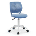 Giantex Kids Desk Chair, Children Armless Study Chair with Adjustable Height, Ergonomic Kids Office Chair with Wheels, Rolling S