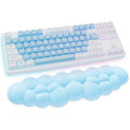 Cloud Wrist Rest Keyboard, Blue Cloud Palm Rest With Pu Leather Memory Foam Cute Keyboard Rest For Wrist Support And Arm Rest, D
