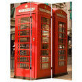 HomeRoots 1 x 48 x 72 Multi Color Wood Canvas London Screen Room Divider