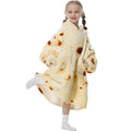 Aemicion Wearable Blanket Hoodie Oversized Sherpa Hooded Blanket Sweatshirt Warm Cozy Hoodie Blanket Gift For Kids-Burritos