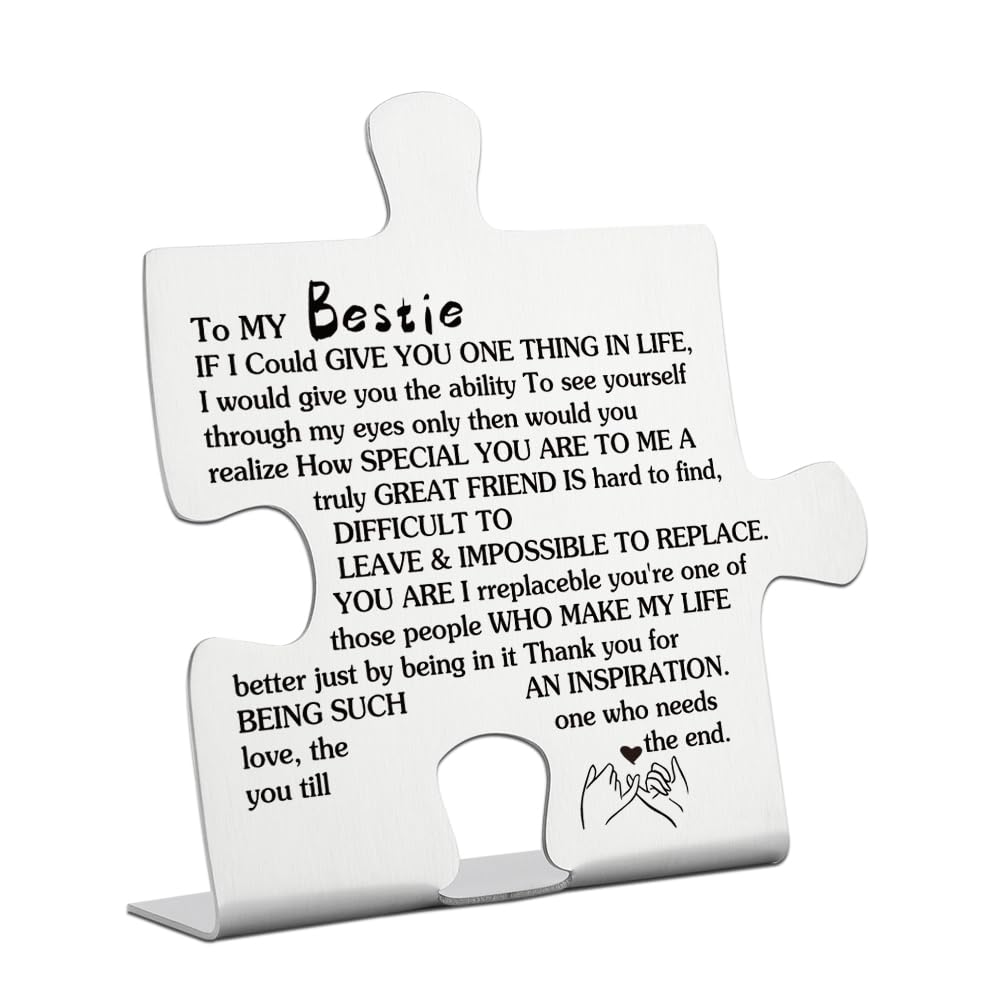 To My Bestie Friendship Gifts, Cute Office Decor for Women, Funny Office Signs for Woman, for Best Friend Sister Girls Women for
