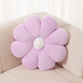 Fionout Flower Pillow Decorative Throw Pillows 25.5In Soft Purple Daisy Pillow Flower Shaped Pillow Floor Seating Custion For Re