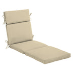 Arden Selections Outdoor Chaise Cushion, 22 X 77, Water Repellent, Fade Resistant 22 X 77, Tan Leala