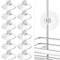 YeeBeny 12Pcs Shower Caddy Connectors Suction Cups for Bathroom, Heavy Strength Large Suction Cups Without Hooks, Replacement Su