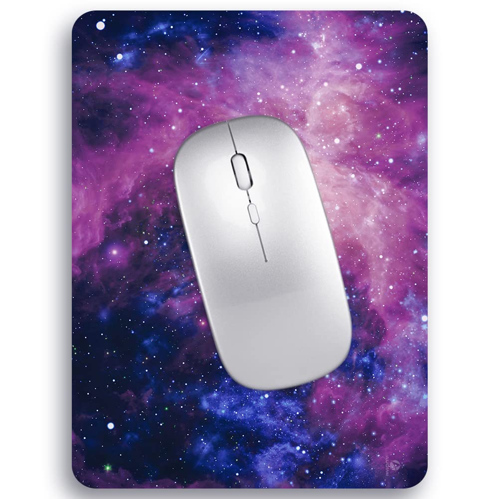 Audimi Small Mouse Pad 6 X 8 Inch, Mini Mouse Pad Thick For Laptop Wireless Mouse Home Office Travel, Portable & Washable (Purpl