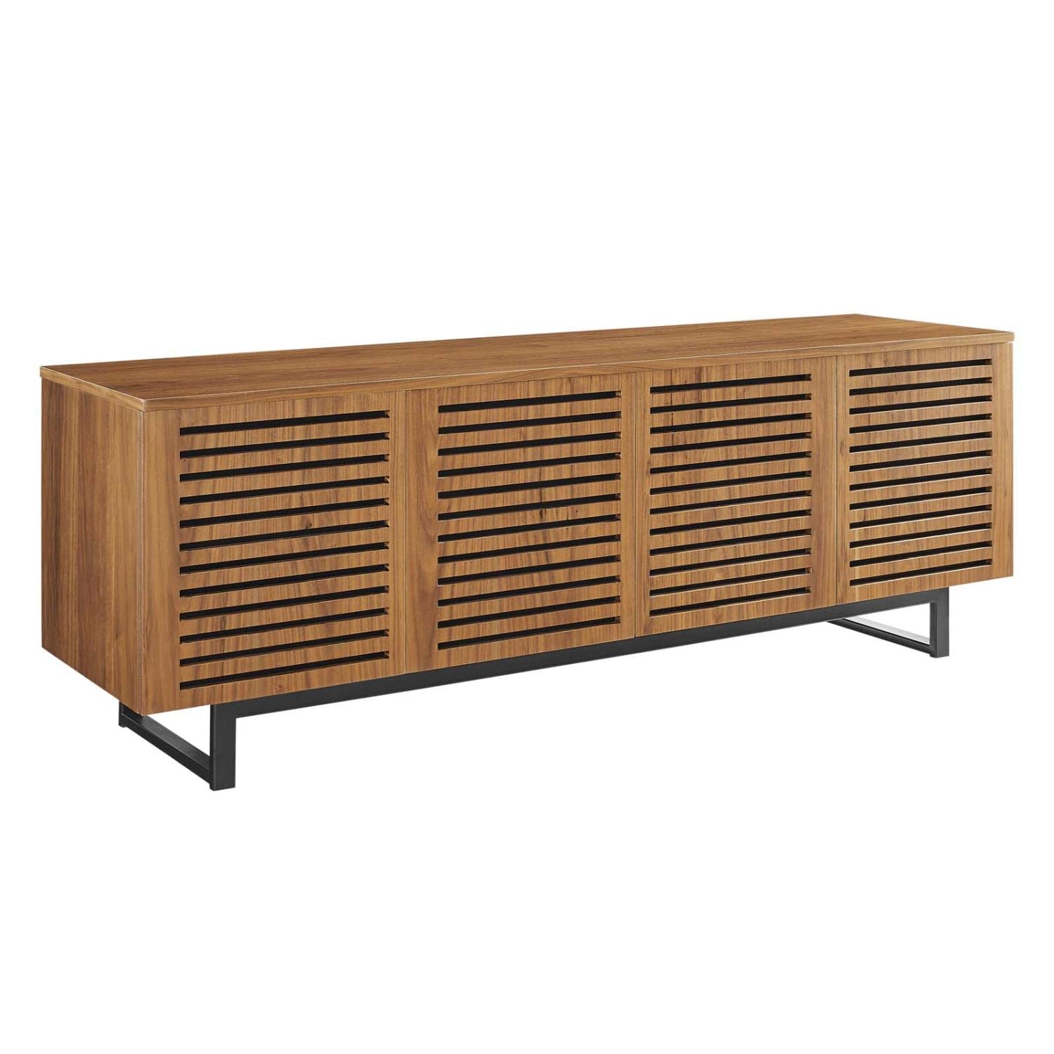 Modway Parker Wood Walnut, 73&quot; TV Stand