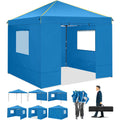 Alishebuy 10x10 Pop Up Canopy Tent with 4 Removable Sidewalls 2.0, Waterproof Commercial Instant Gazebo Tent Outdoor Canopy Tent