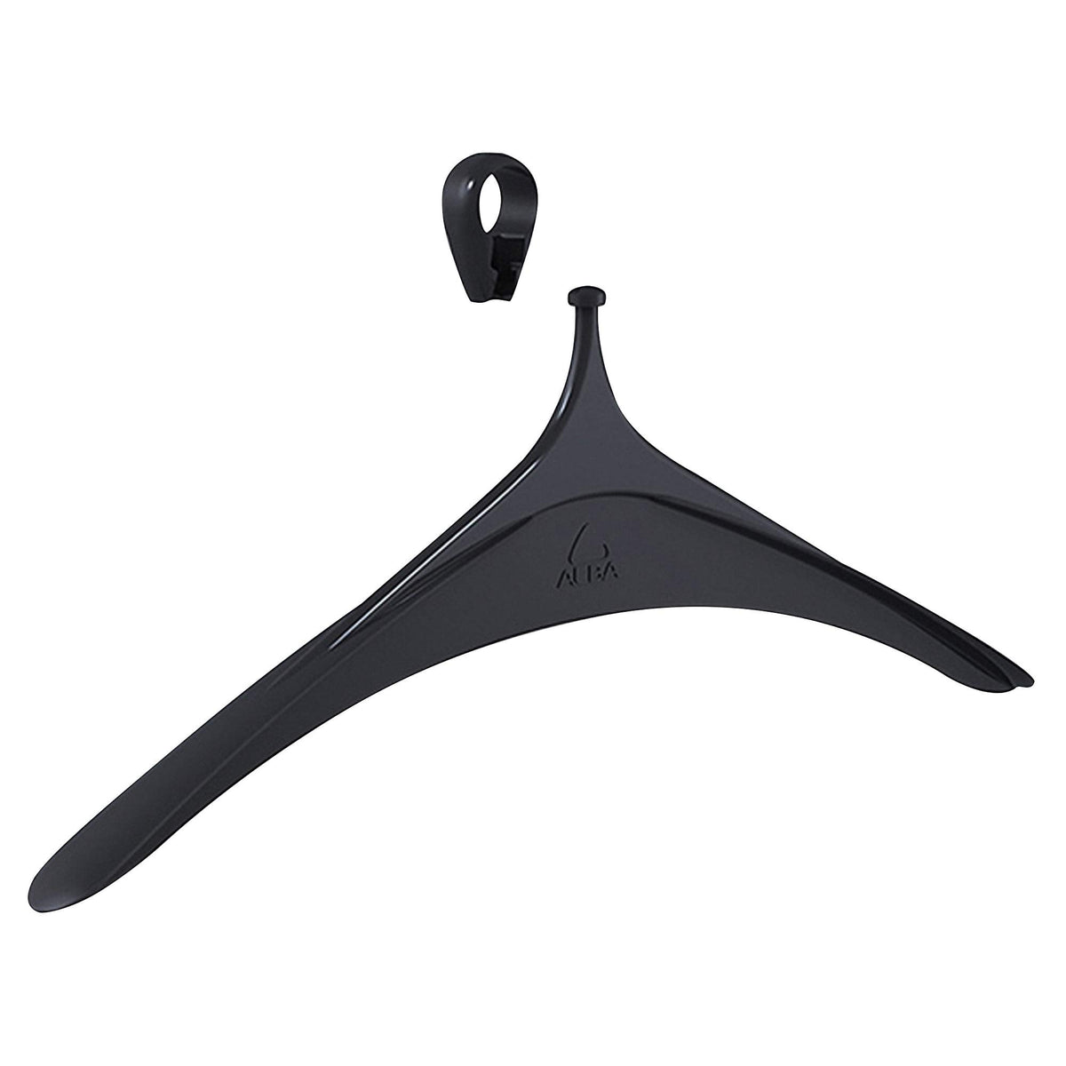 Alba Anti-Theft Coat Hanger Set - Black (12/Set)