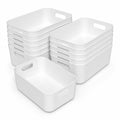 Oymlclivisa 12 Packs Plastic Pantry Organizer Bin Basket, Open Storage Bins