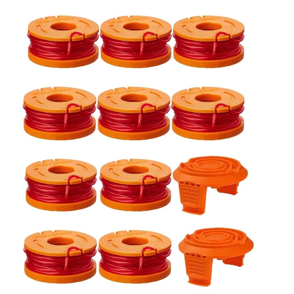 Trimmer Spool Line For Worx Wa0010,Edger Spool Fits For Worx Trimmer Spools Weed Eater String,Weed Wacker Spool Replacement Part