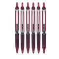 Pilot Precise V5 Rt Refillable & Retractable Liquid Ink Rolling Ball Pens, Extra Fine Point (0.5Mm) Burgundy Ink, 6-Pack