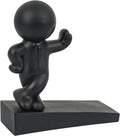 Cute Door Stop, Decorative And Sturdy, Well Designed Door Stopper, Effective To Hold Your Door Open, 1 Pack, Black (Patented)