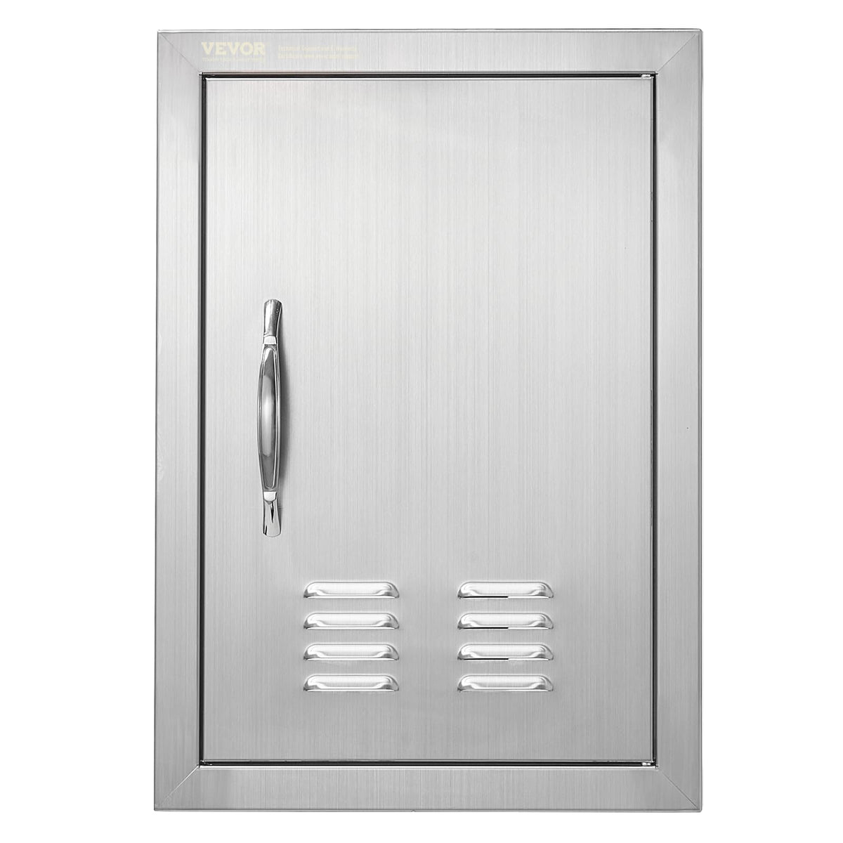 Vevor Bbq Access Door, 14W X 20H Inch Single Outdoor Kitchen Door, Stainless Steel Flush Mount Door, Wall Vertical Door With Han
